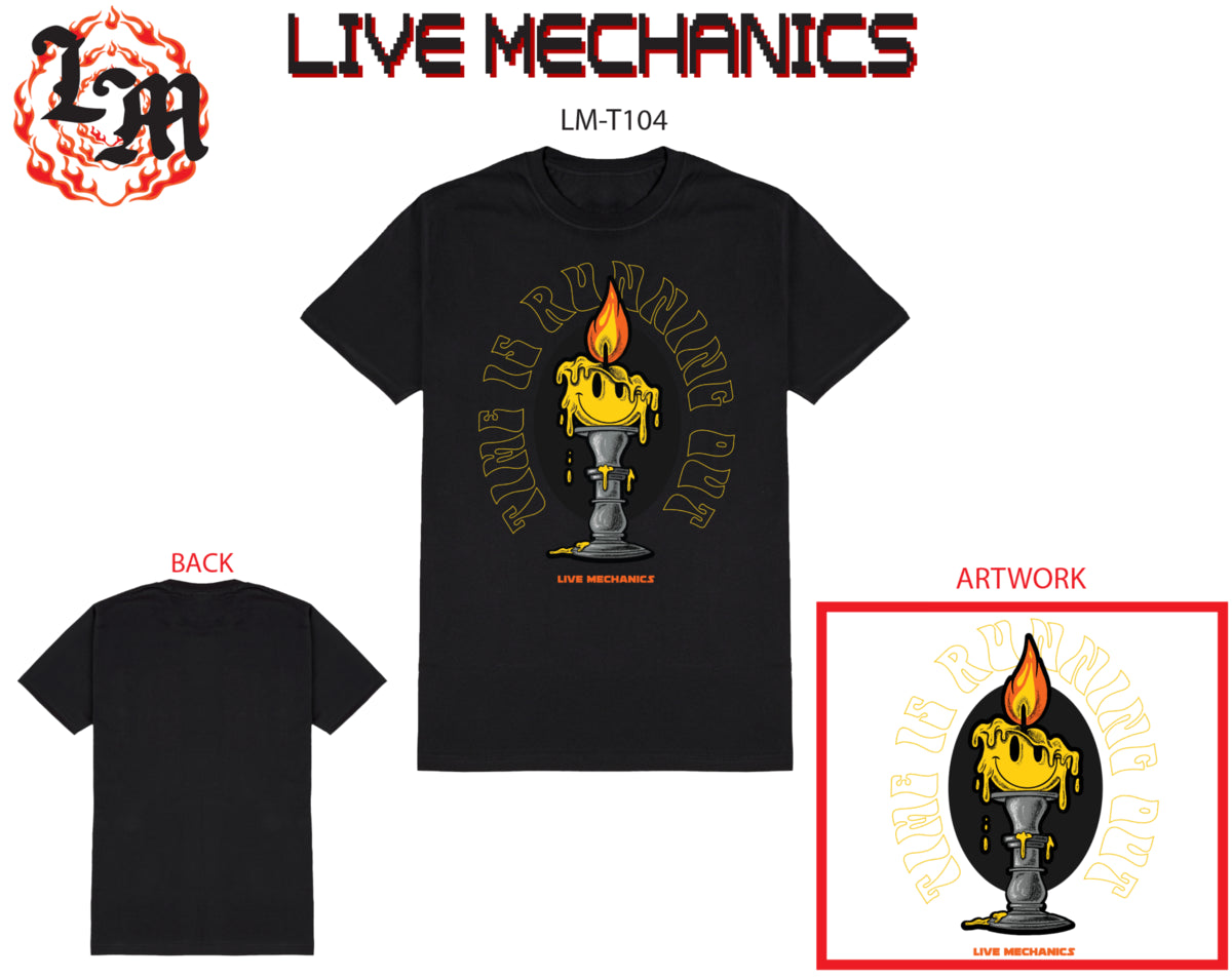 Live Mechanics Time is running out - Black t-shirt