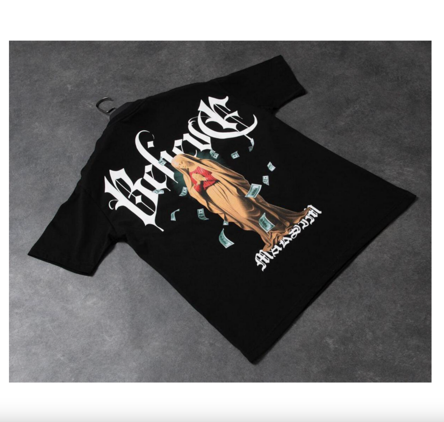 Believe Angel Tee - Black