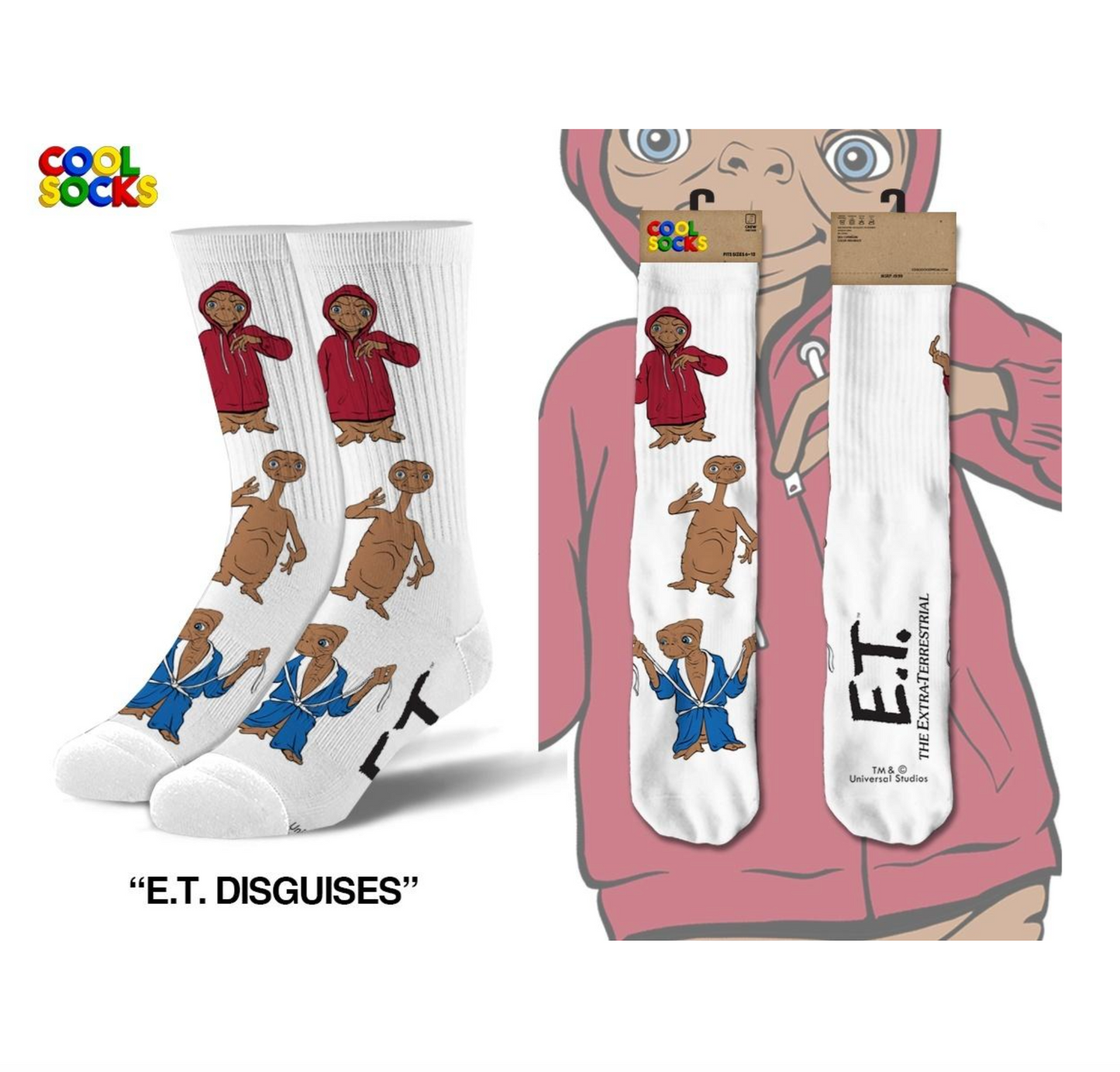 ODD SOX E.T. Disguise Crew Socks