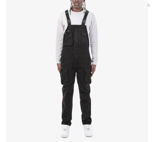 313702 Black Overalls