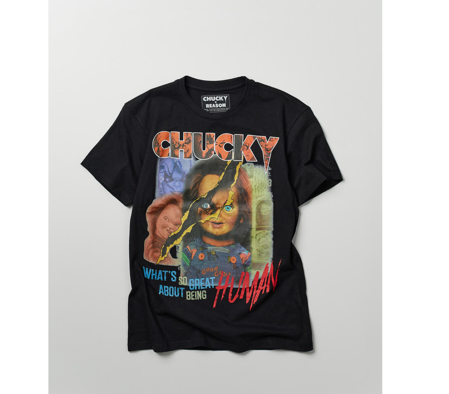 CKY10 - Chucky Human Tee - Black