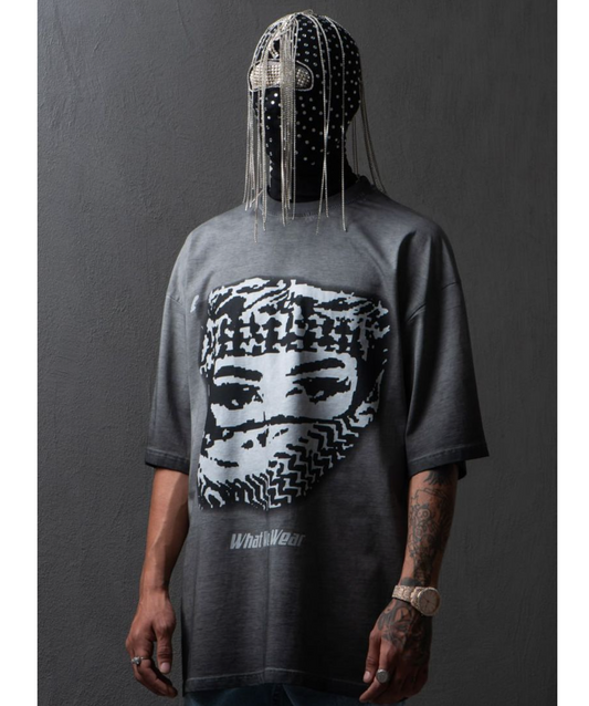 Gangs Bro Acid Washed T-Shirt (ASD266 Grey)