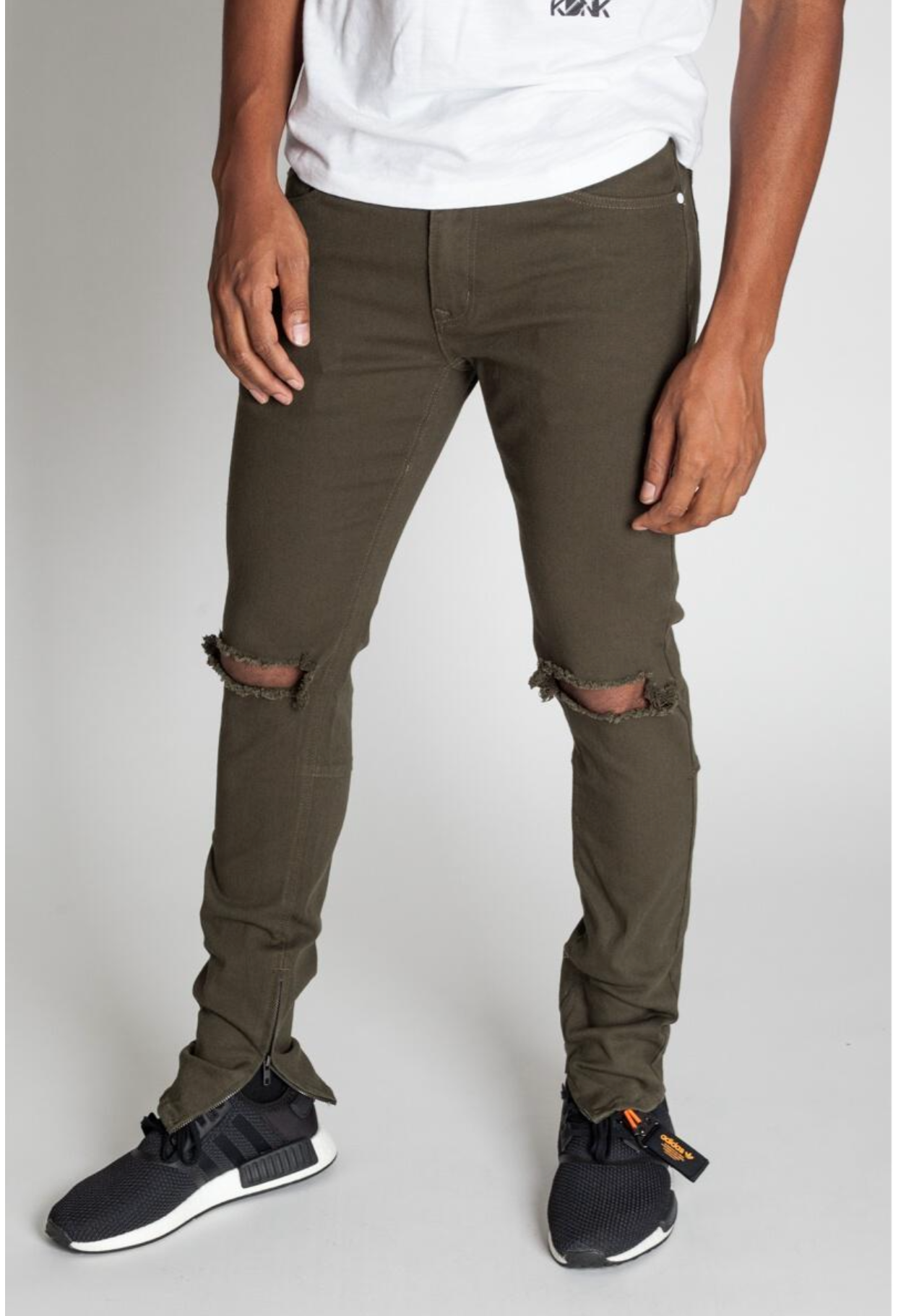 Skinny Fit Jeans Olive - KNB3119