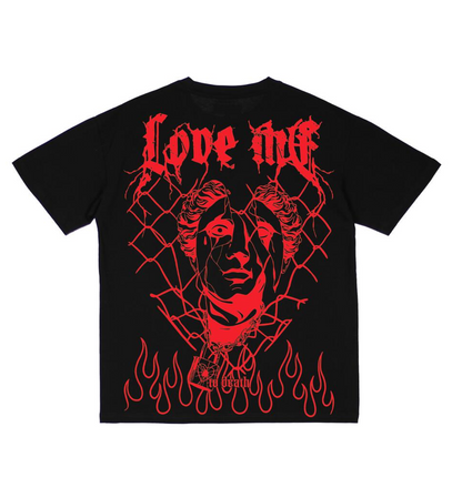 Trinity Black/Red Love Me To Death T-Shirt (TKTS-4007)