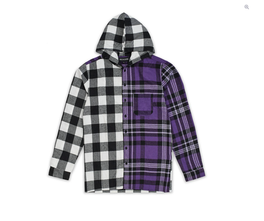 GO HARD MULTI HODDED FLANNEL SHIRT