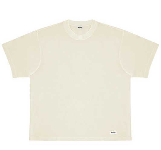 Bases Ash Off White Vintage Wash T-Shirt 002-200