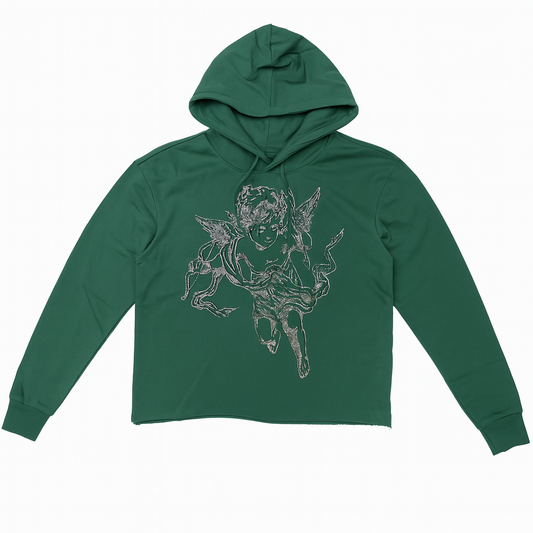 Angel Hoody Rhinestone - Green