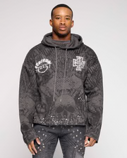 Legends Street Cropped Hoodie - Grey