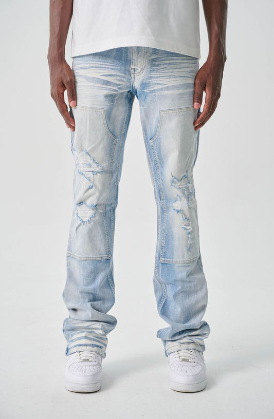 Stacked Carpenter Jeans - Light Blue
