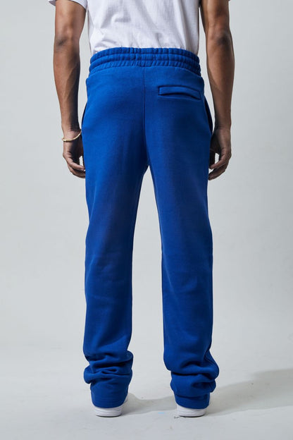 Stacked Fleece Pants - Royal Blue