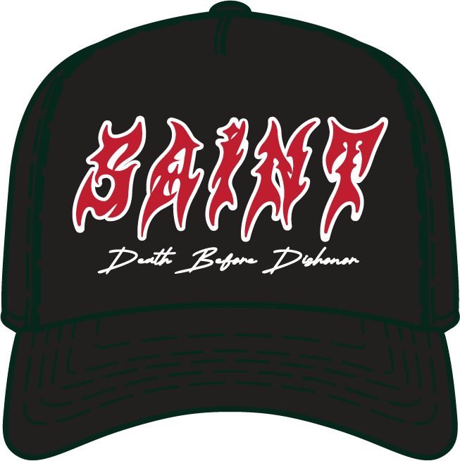 Saint Death Before Dishonor Snapback - Black