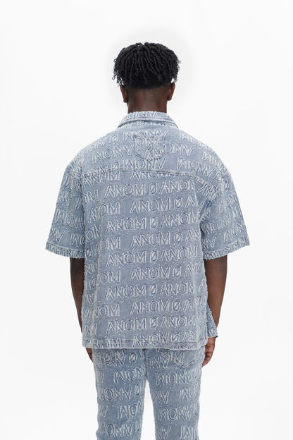 Cliff Denim Button Down Shirt - Blue