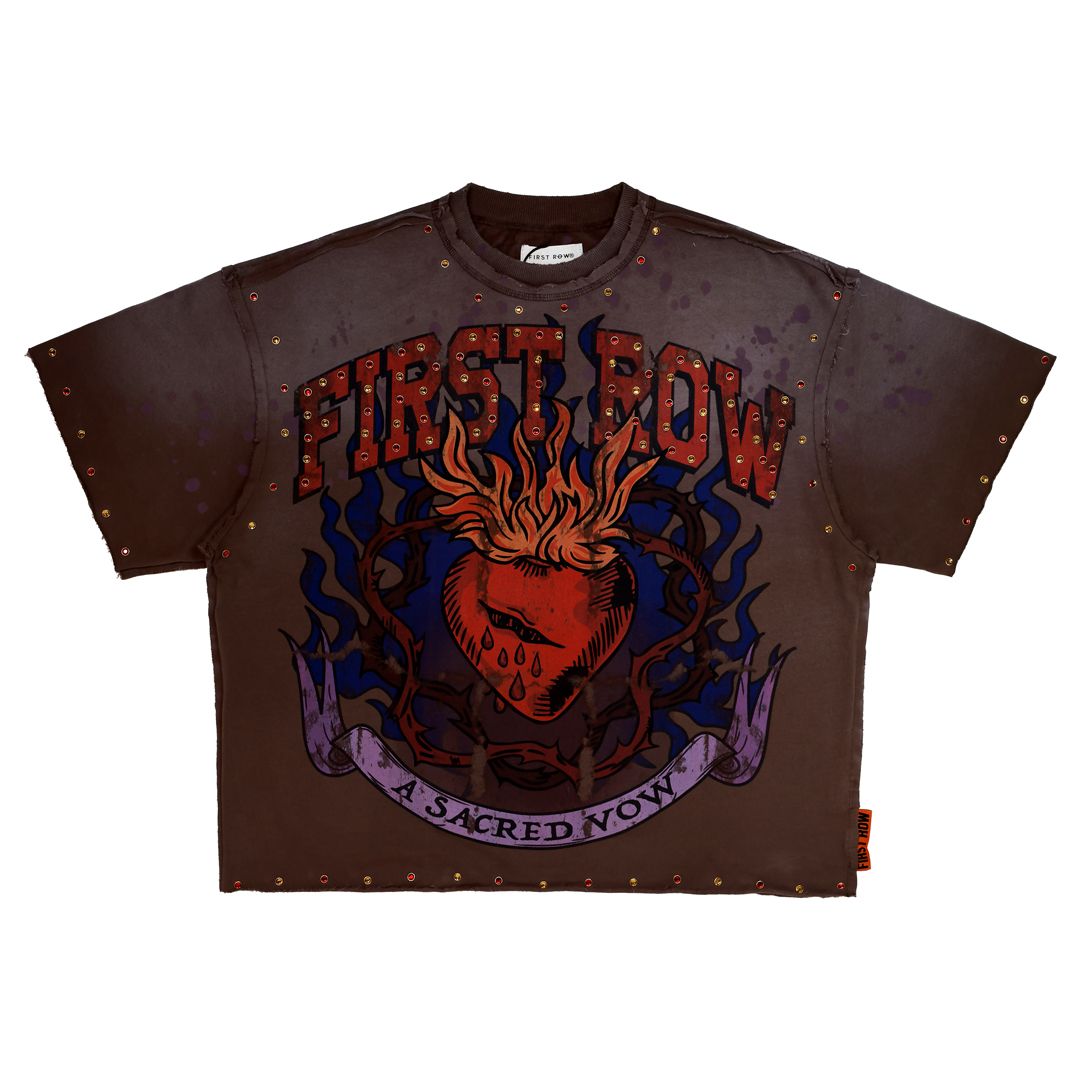 Sacred Vow Silent Promise Cropped Tee - Purple