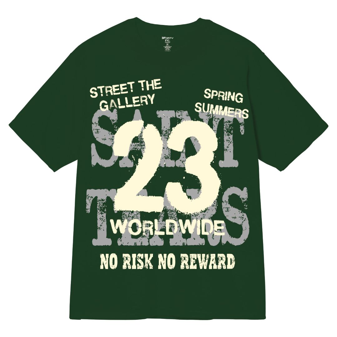 Saint Tears 23 Graphic Tee - Dark Green