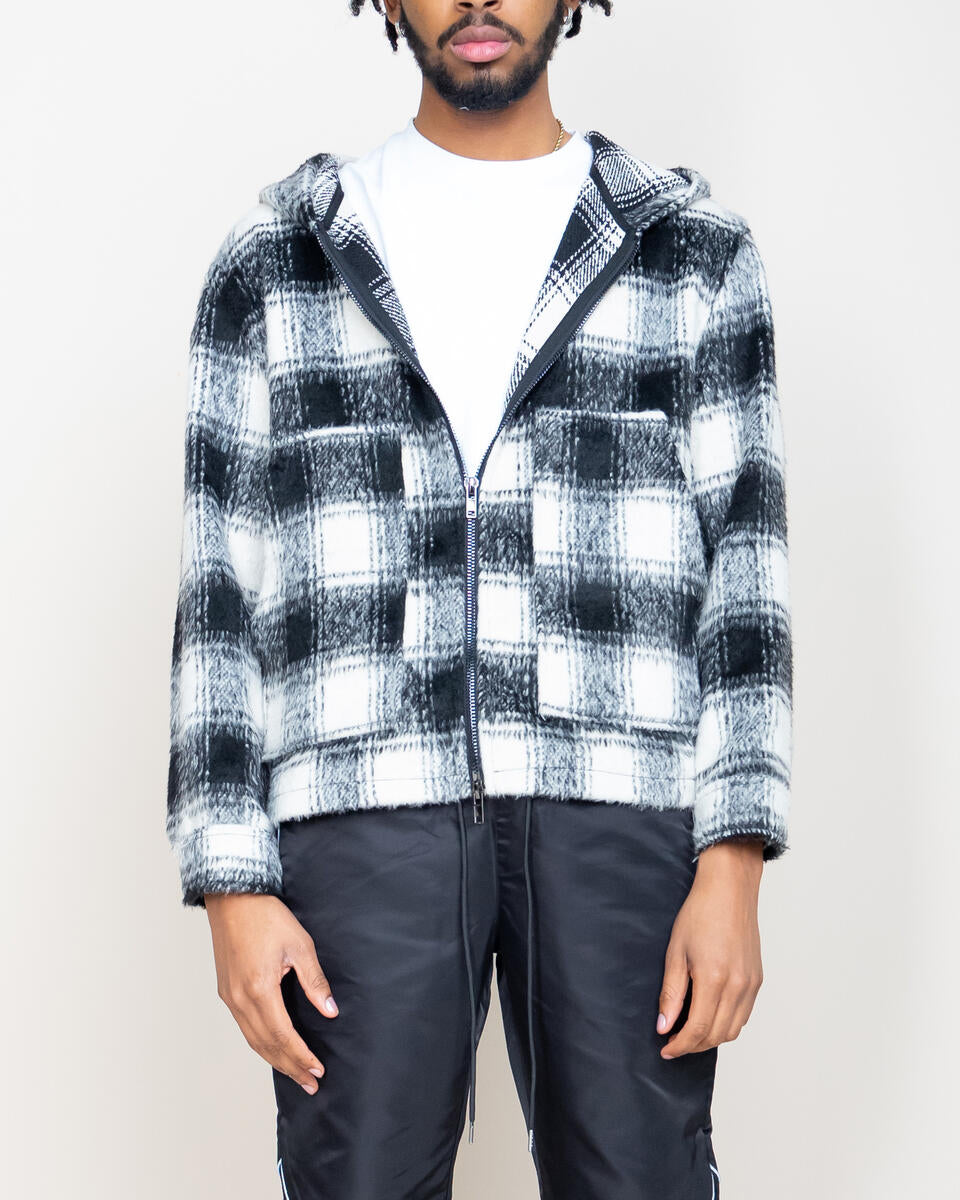 Mohair Flannel Jacket - Black