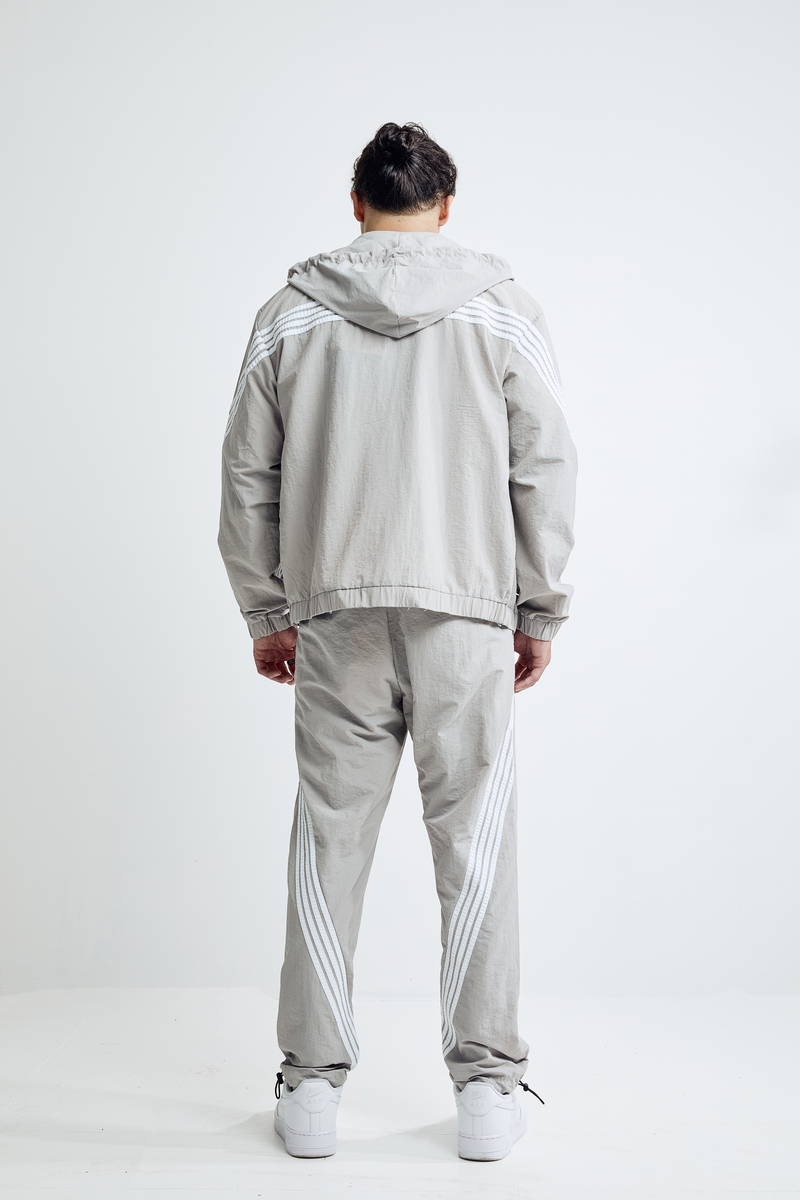 Nylon Windbreaker Pants - Grey