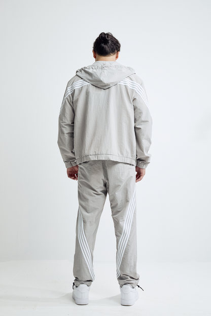 Nylon Windbreaker Pants - Grey