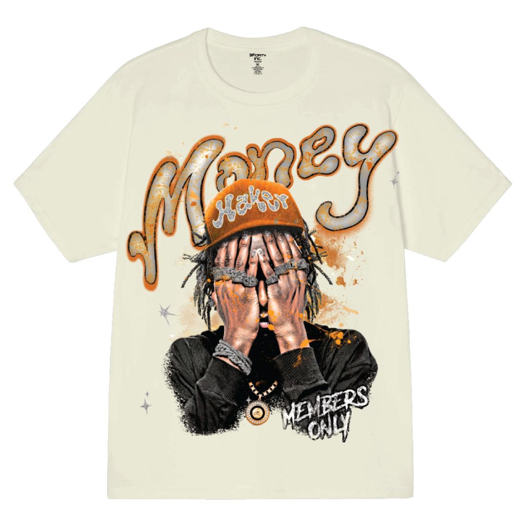 Money Maker Graphic Tee - White