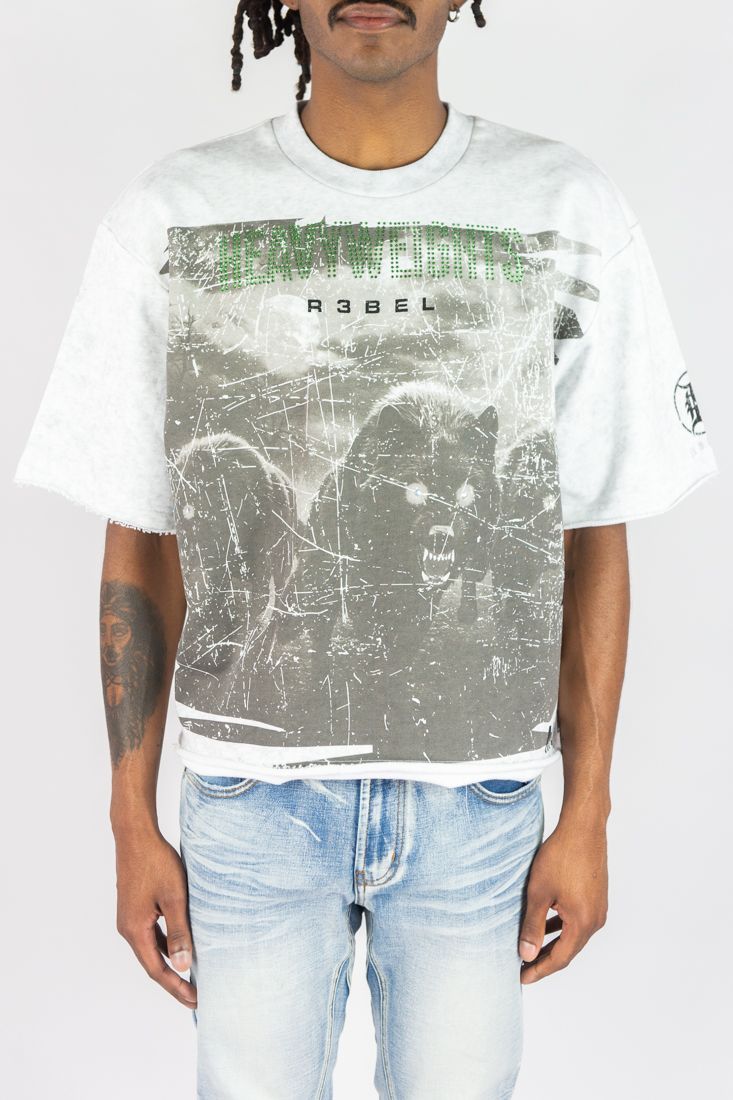 Heavy Weights Cropped Tee - White