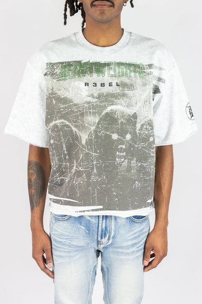 Heavy Weights Cropped Tee - White