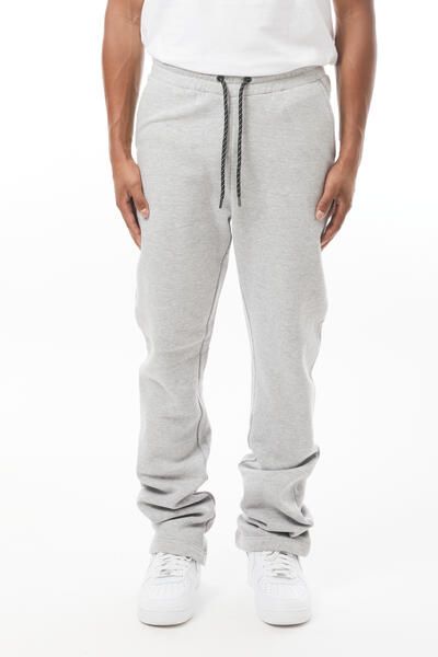 Stacked Fleece Pants - Ice H.Grey
