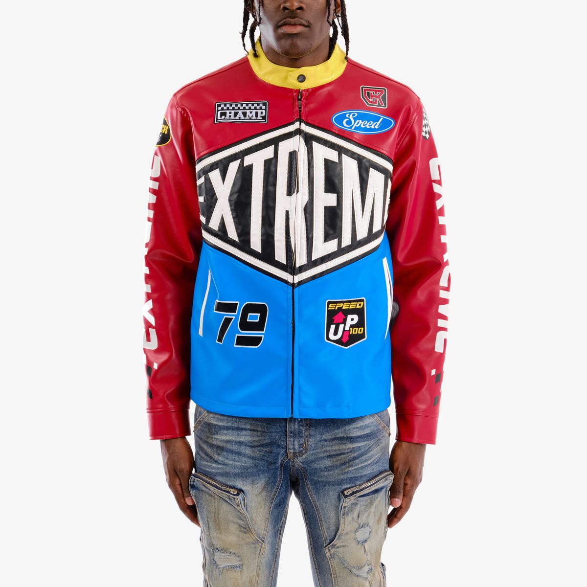 Extreme F-1 Jacket - Red/Blue