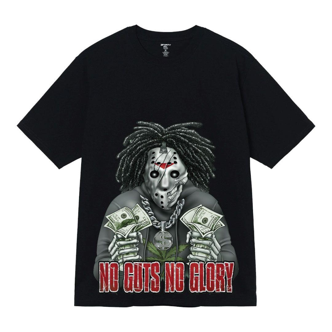 No Guts No Glory Graphic Tee - Black