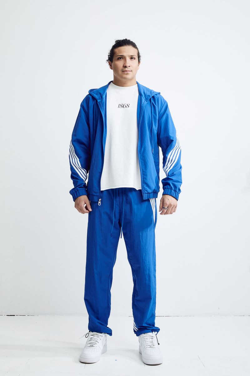 Nylon Windbreaker Jacket - Royal Blue