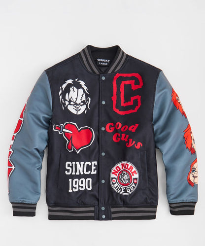 Chucky Varsity Jacket - Black/Grey