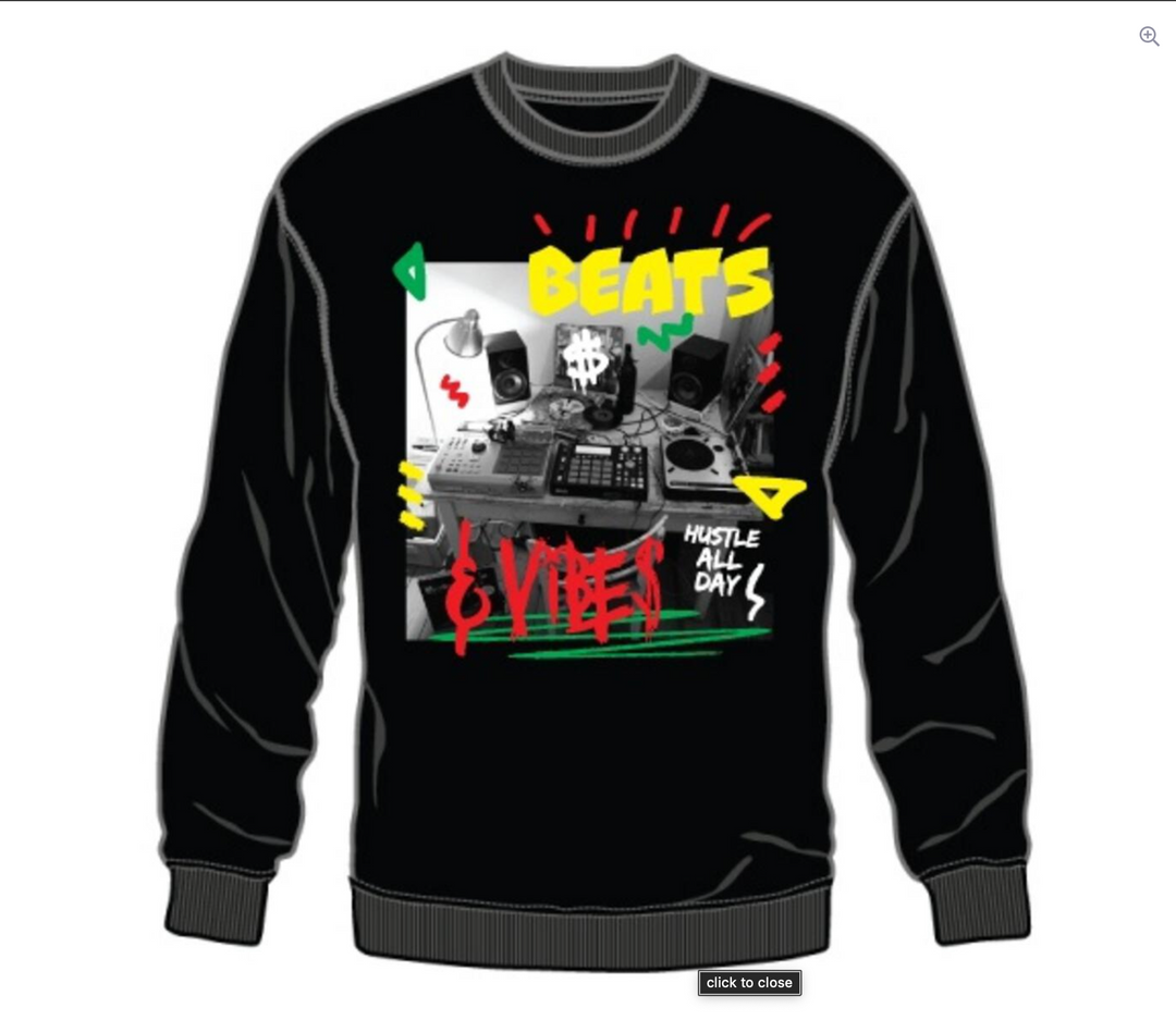Beats &amp; Vibes Crewneck - Black