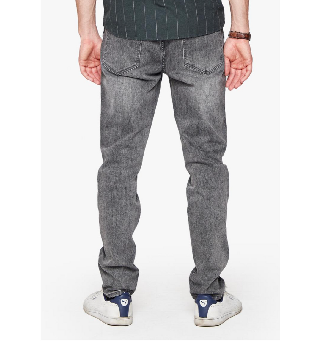 Apple Athletic Fit Jeans - Medium Gray