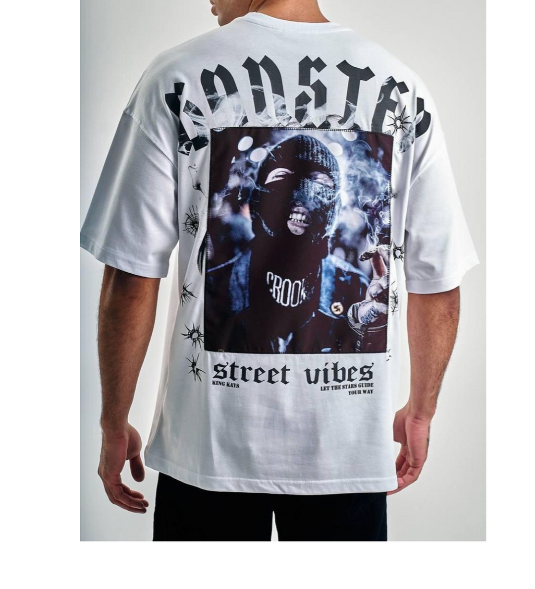 Rich Gang Gngster Tee - White
