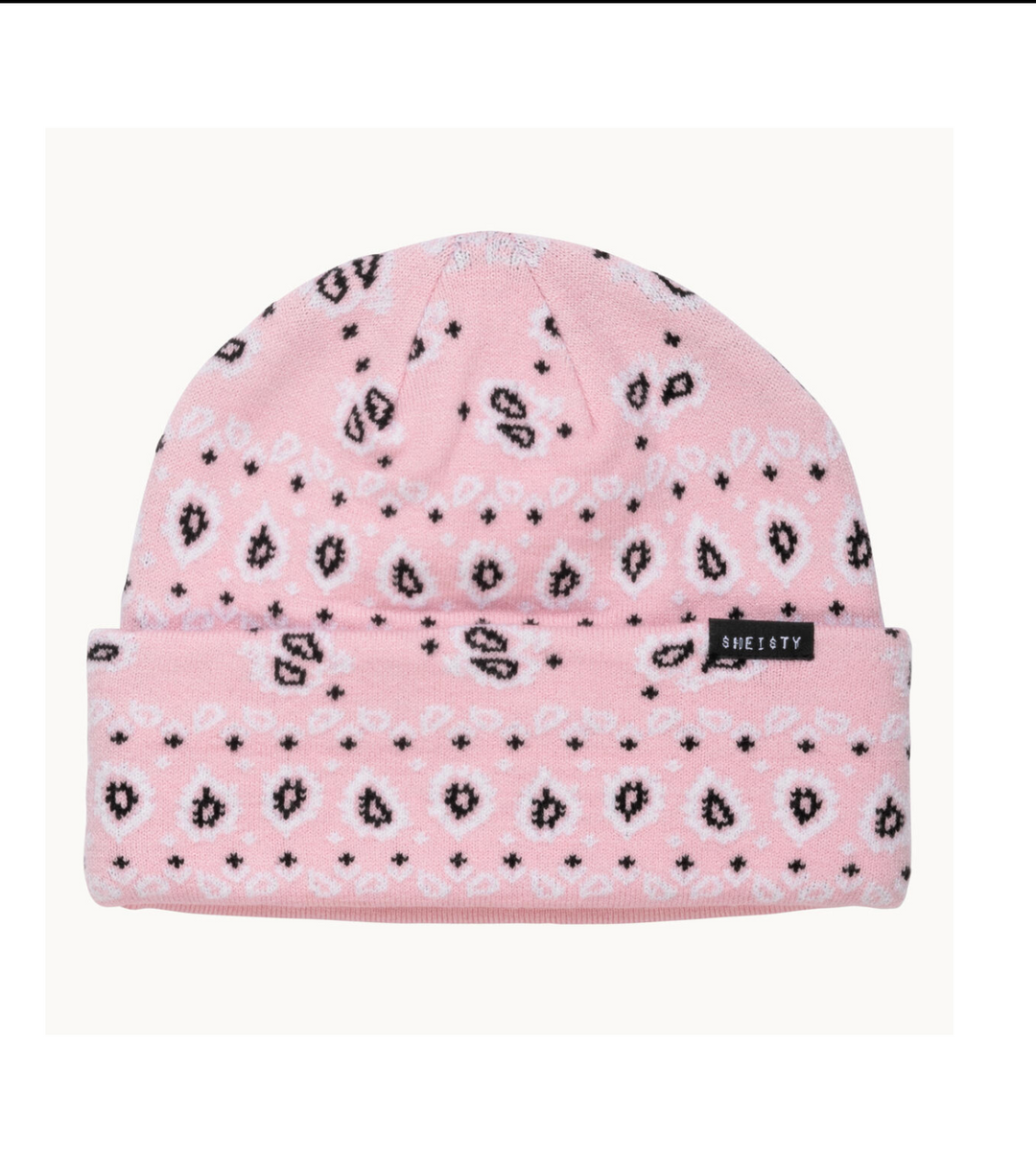 Paisley Beanie - Pink