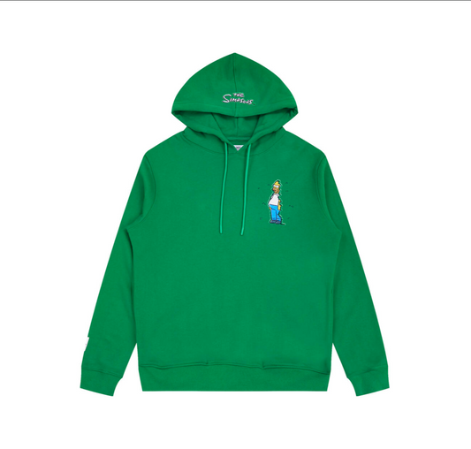 Homer Hiding In The Bushes Hoodie - Green