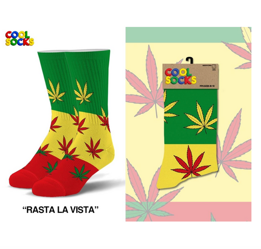 ODD SOX Rasta La Vista Crew Socks