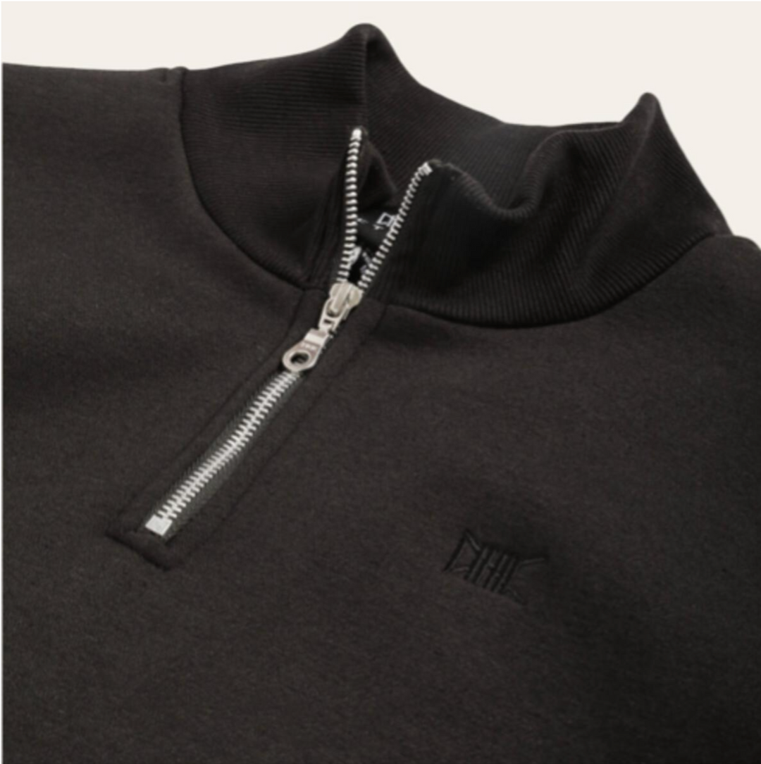 Ethik "Quarter Zip Pullover" - Black
