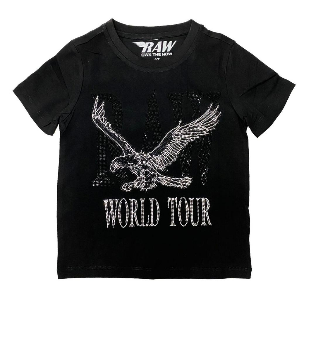 Eagle Bling Kids Tee - Black