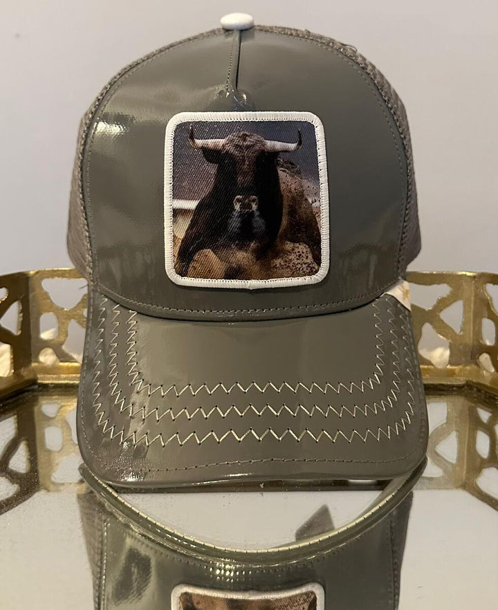 Dark Grey Bull Cap
