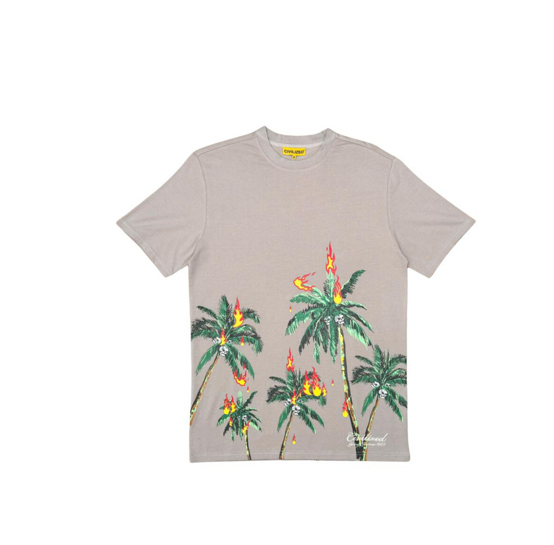 Civilized Palm Tee - Mushroom