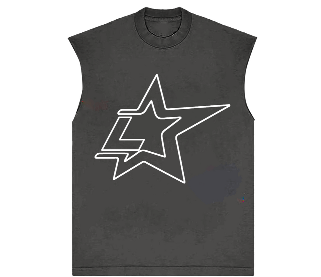 Lonely Hearts Lonestar Sleeveless Tee - Black