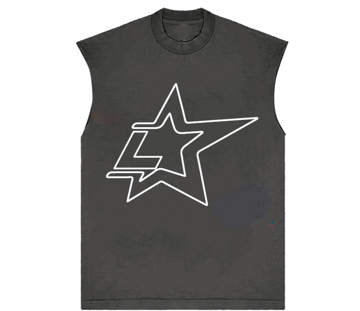 Lonely Hearts Lonestar Sleeveless Tee - Black