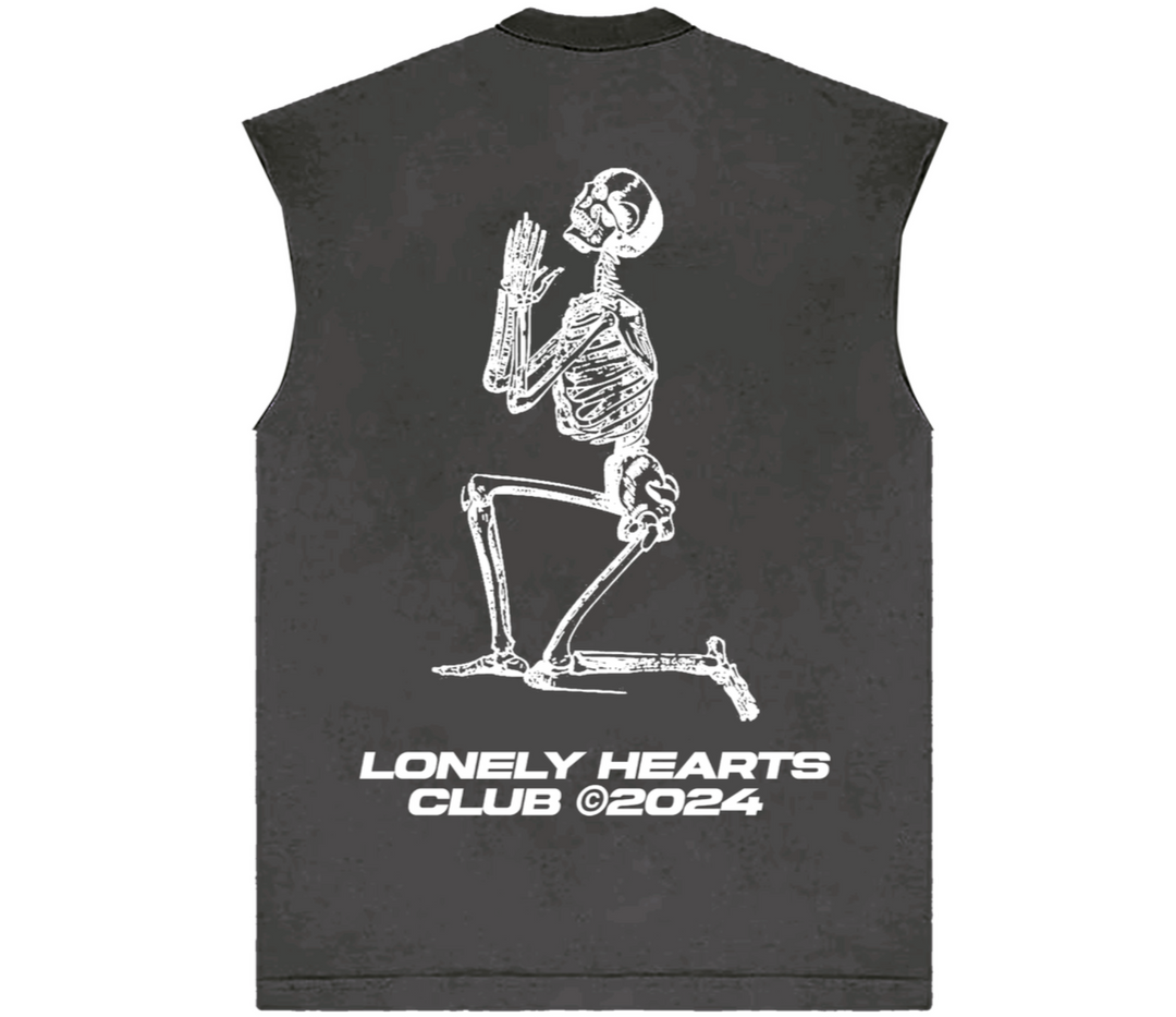 Lonely Hearts Lonestar Sleeveless Tee - Black