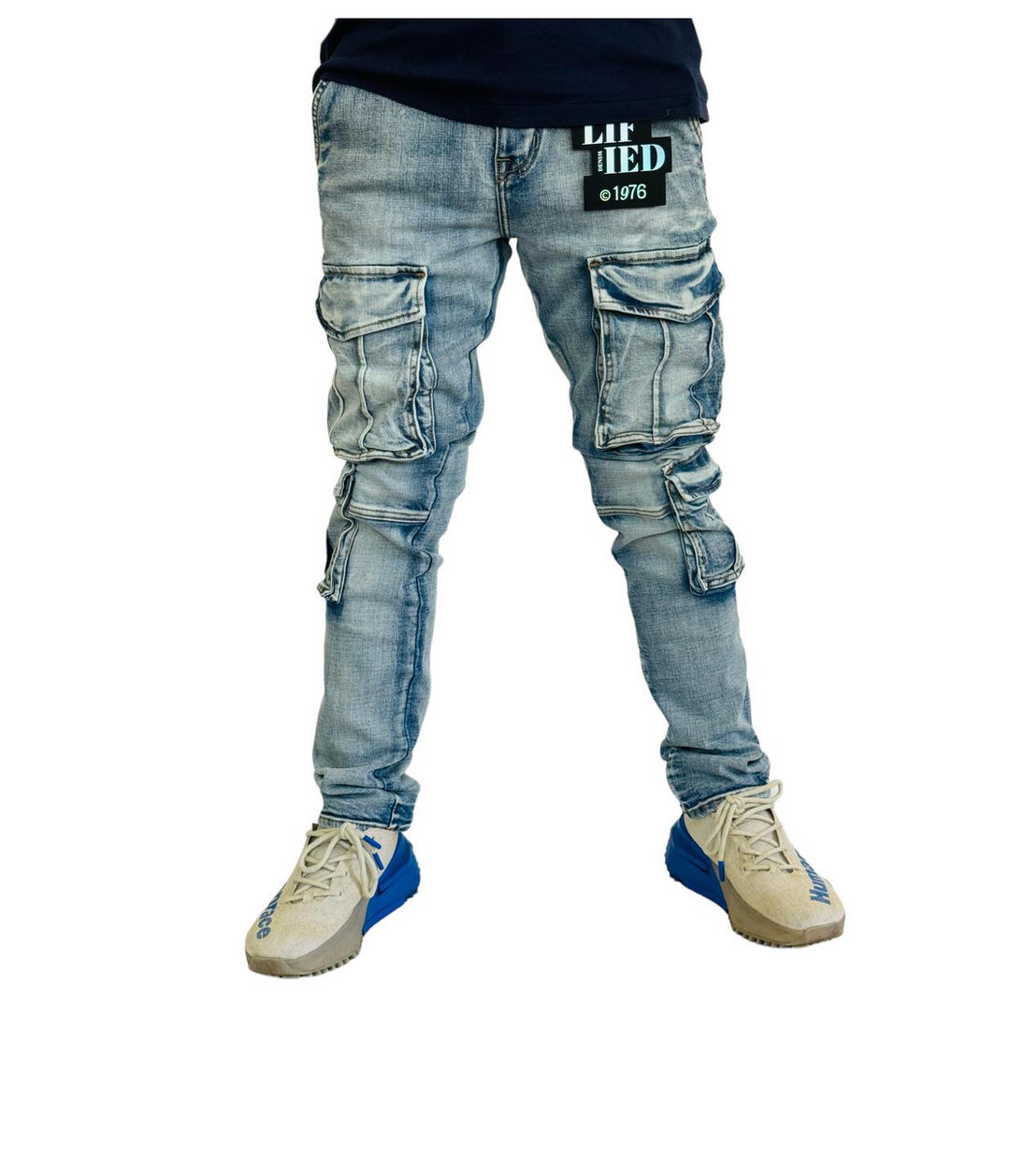 Multi Cargo Pocket Jeans