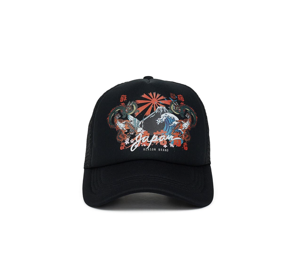 Japan Trucker Hat - Black