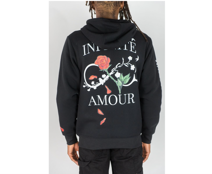 Infinite Amour Fullzip Hoodie - Black