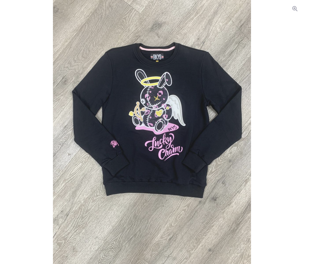 Black/Pink Crewneck
