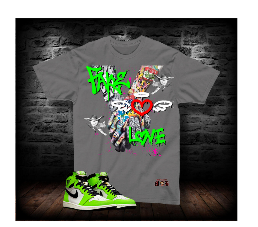 Fake Love - Grey Game Changers Tee