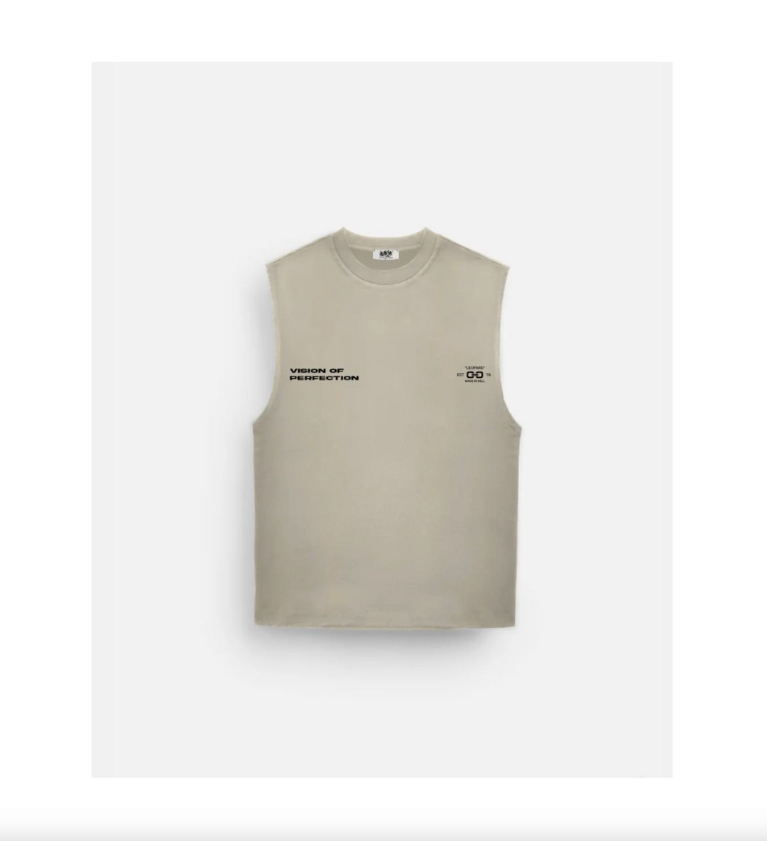 Tiger Sleeveless Tee - Grey