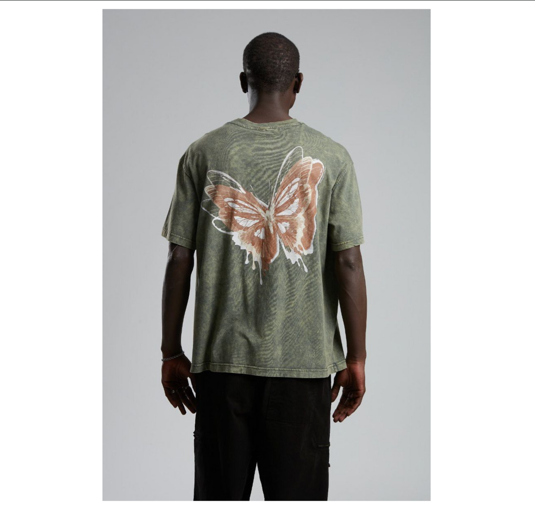 Butterfly Asid wash Tee - Green