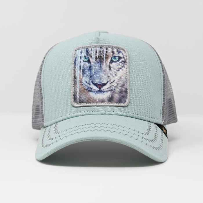 Ice Blue Leopard Cap